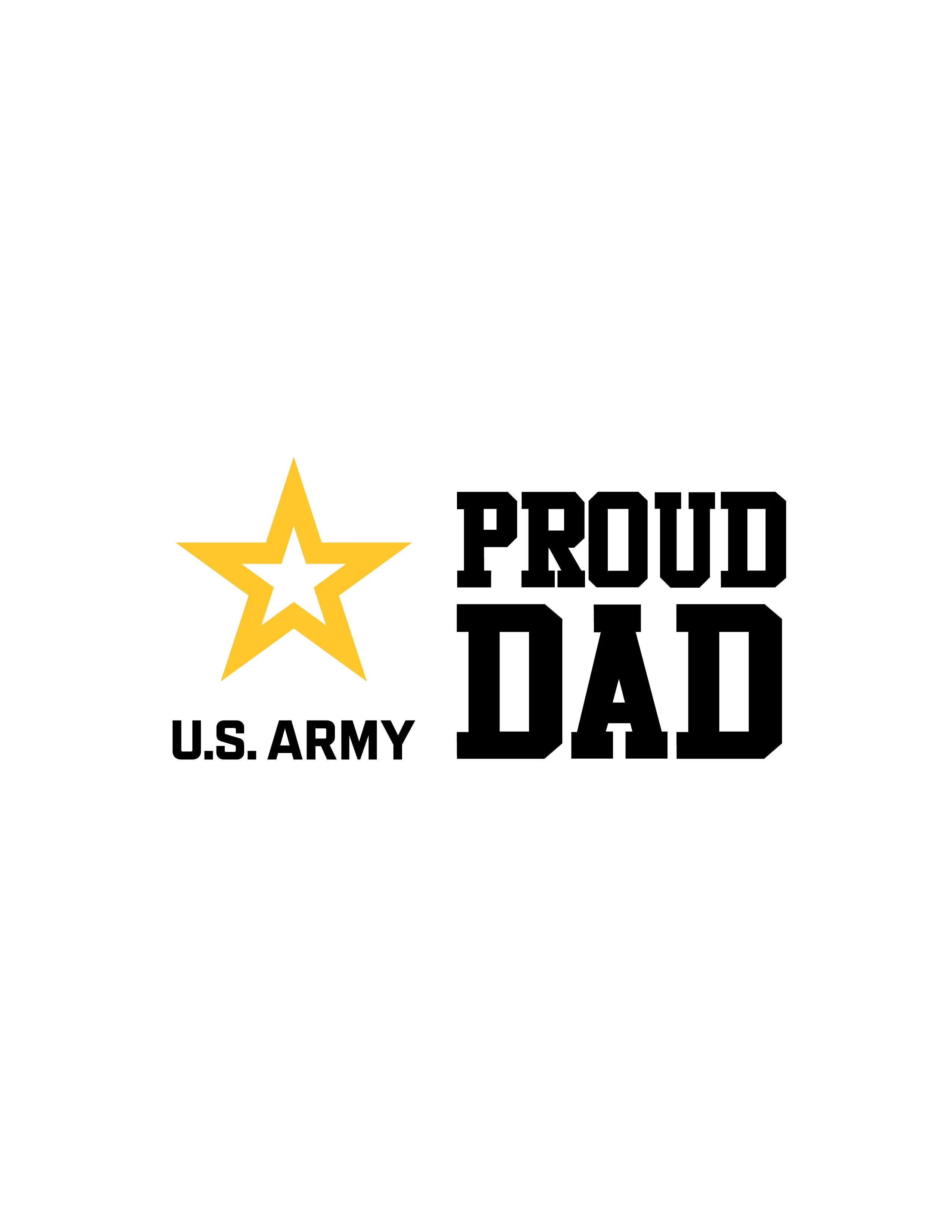 Army Dad Vinyl Decal - Image 2