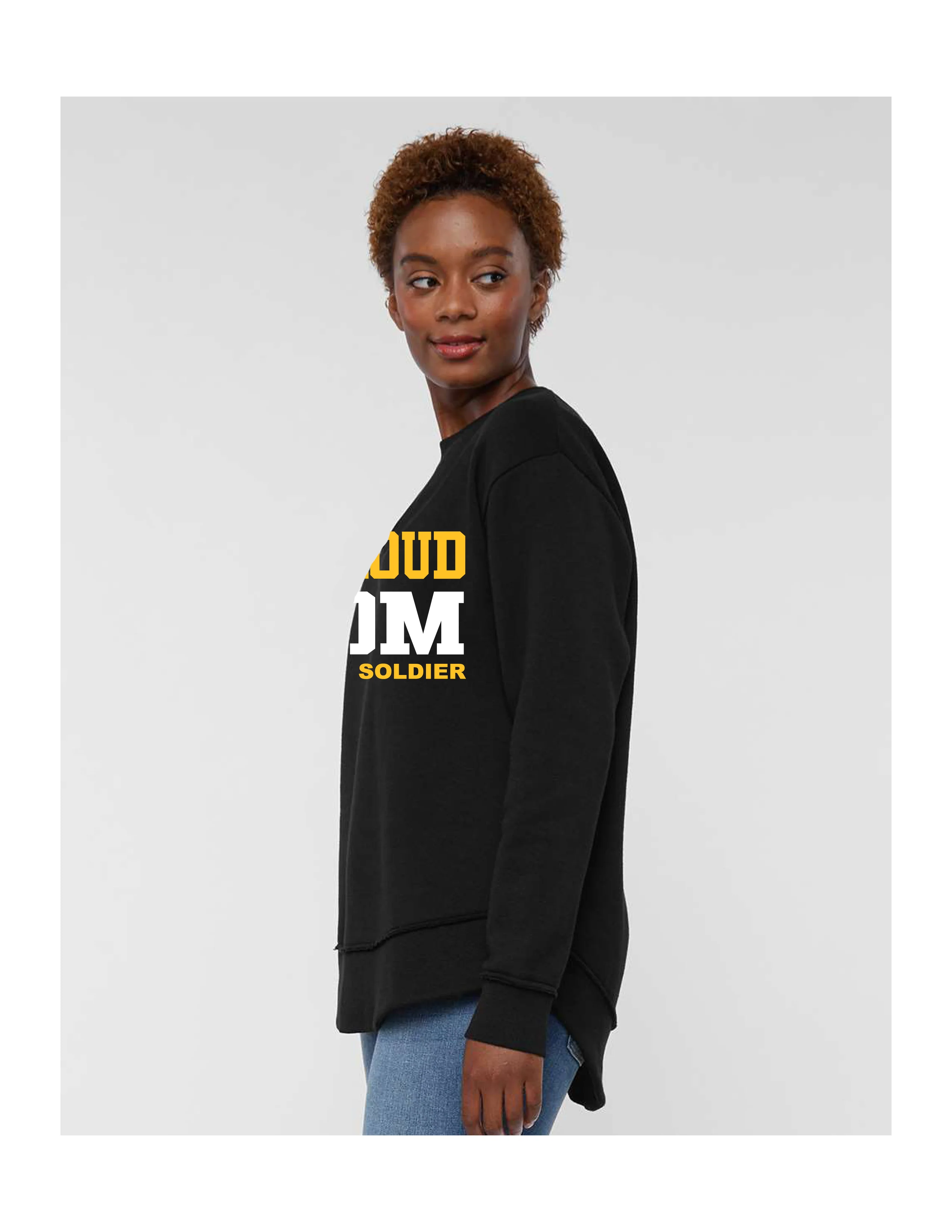 Proud Mom of a U.S. Soldier Tunic Sweatshirt - Image 3