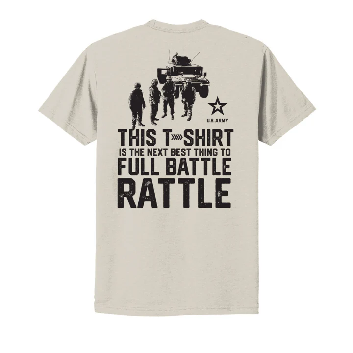 Army T-Shirt "Full Battle Rattle" (Sand) - Image 2
