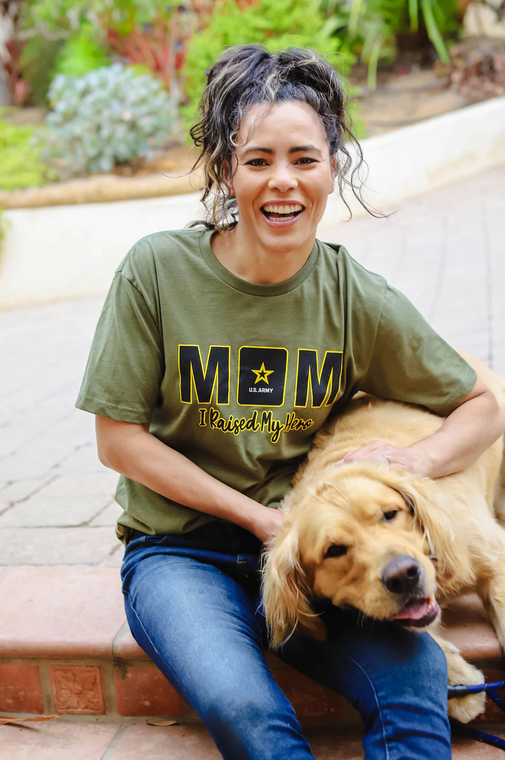 U.S. Army Mom I Raised My Hero (Military Green) - Image 4