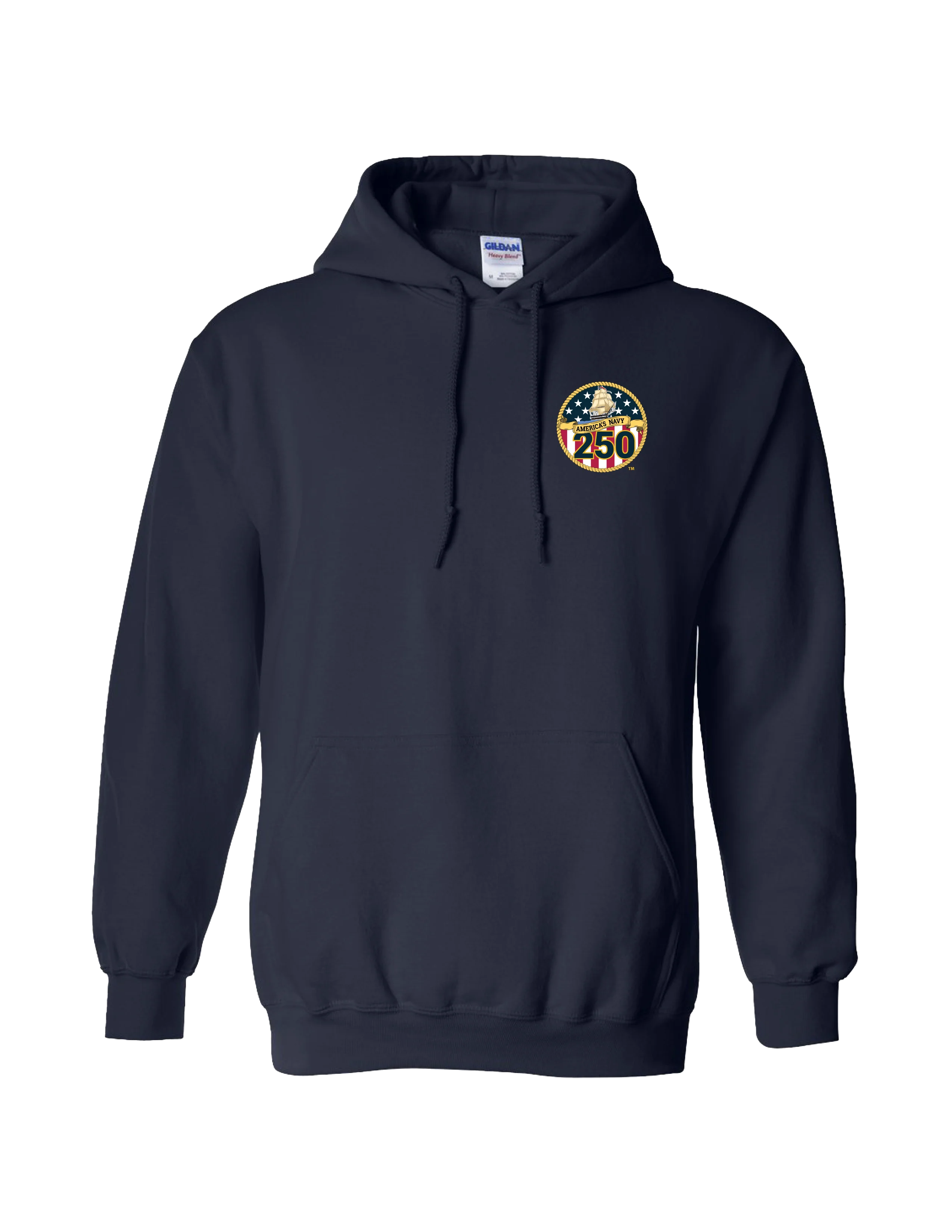 Navy 250th Birthday Hoodie (Navy) - Image 3