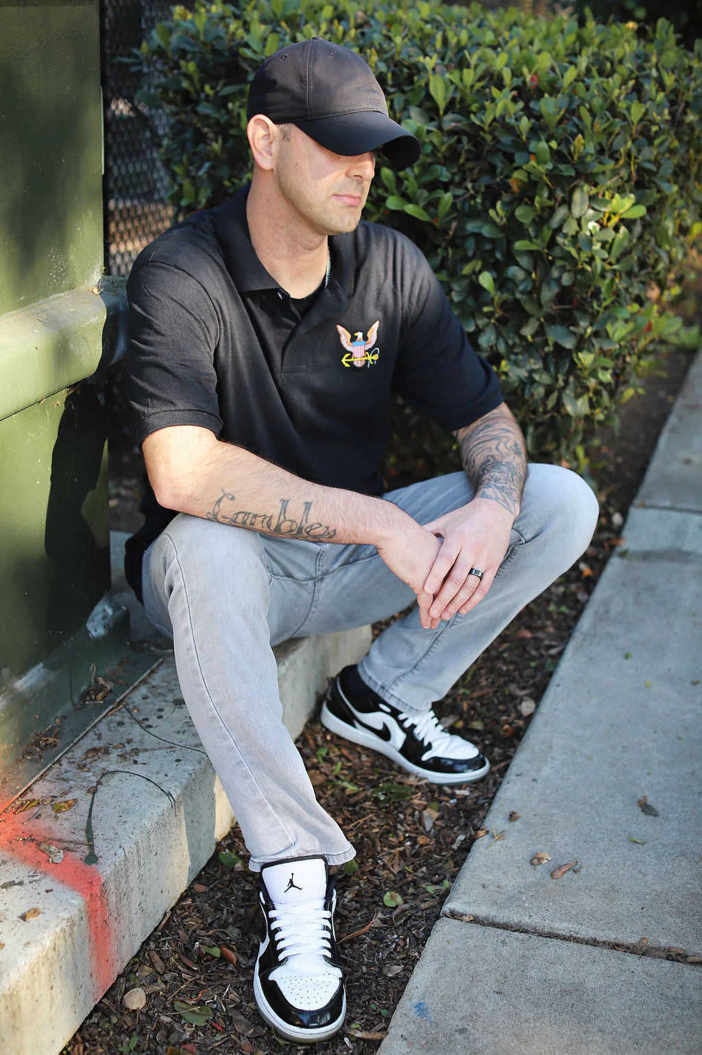 Navy Polo (Black) - Image 2