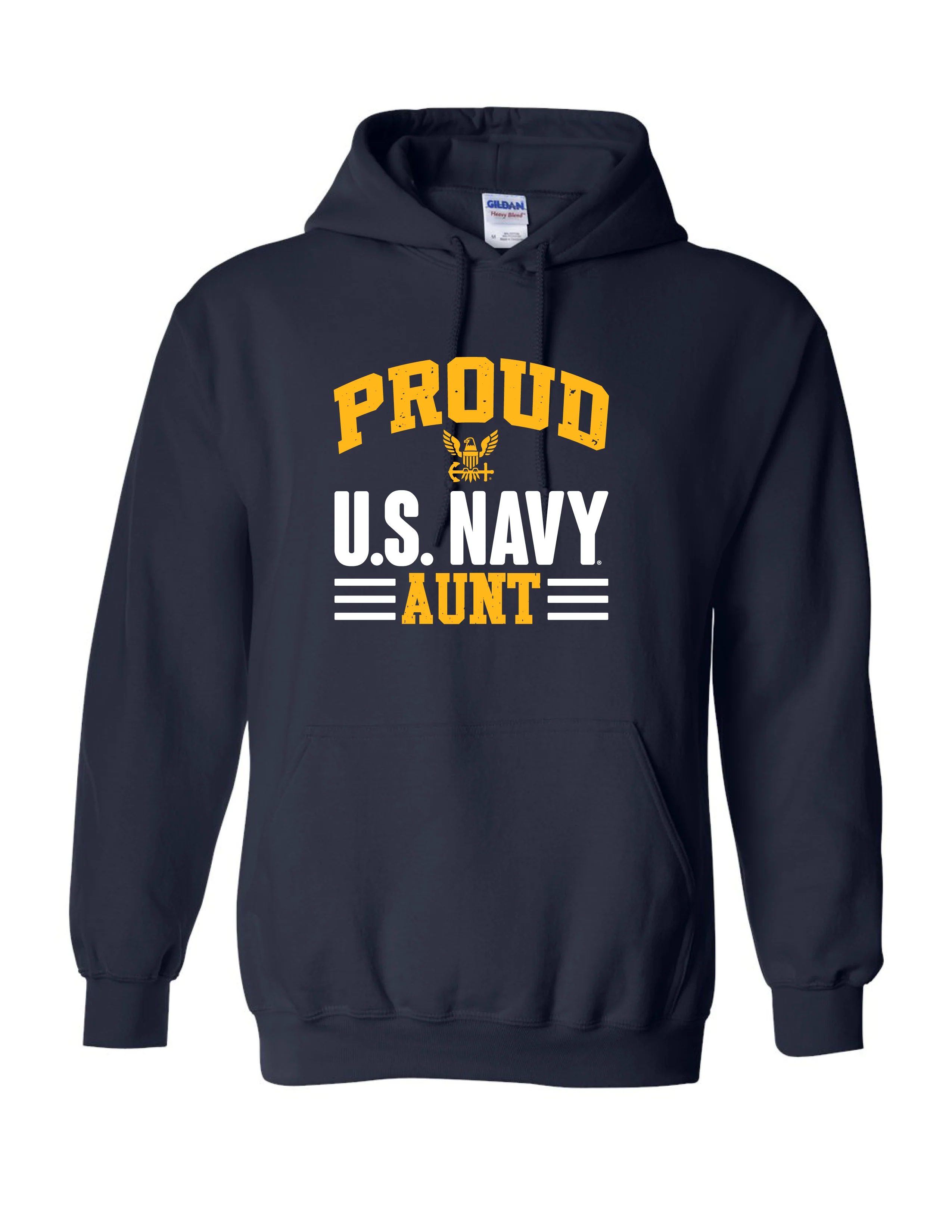 Proud U.S. Navy Aunt Hoodie (Navy)
