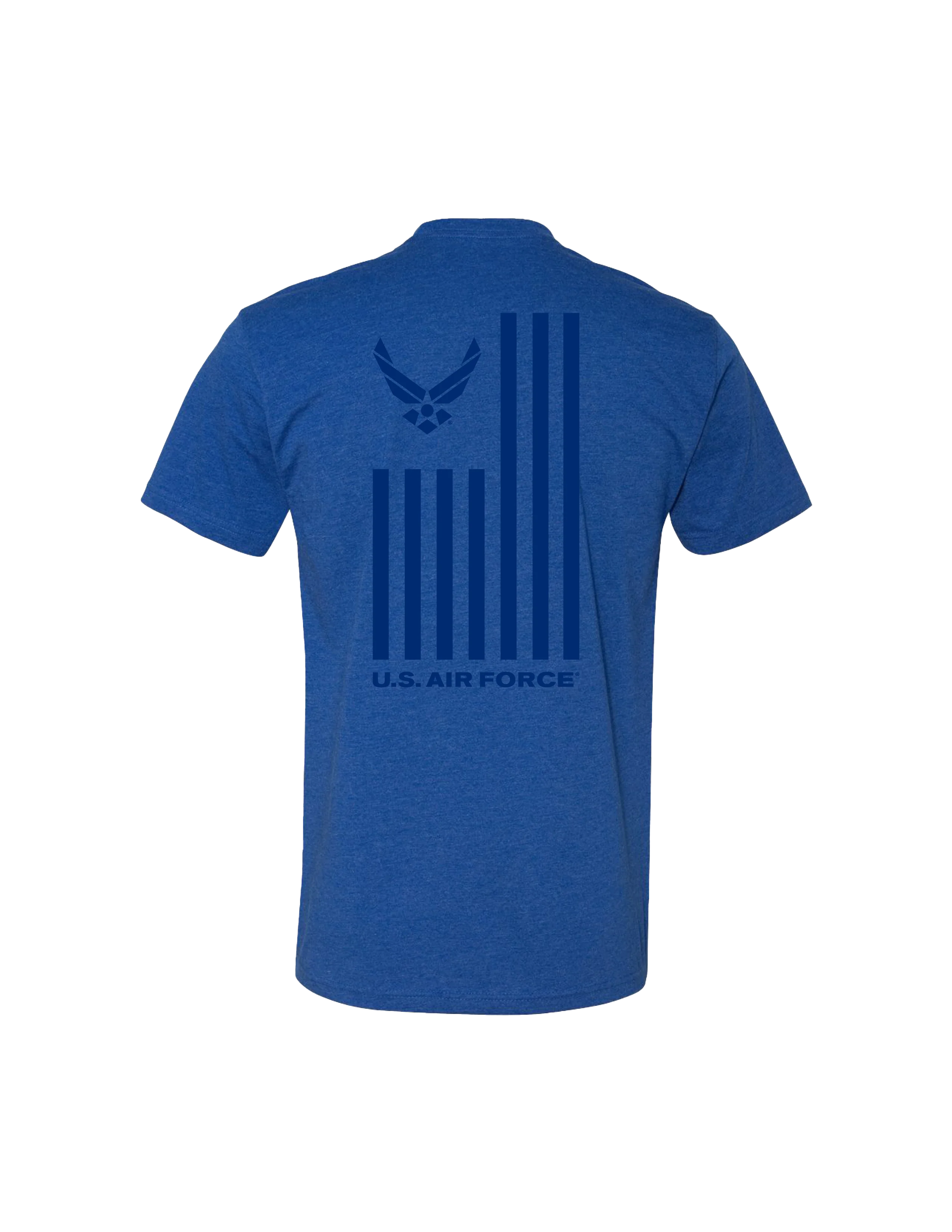 U.S. Air Force Flag Graphic T-Shirt (Royal Blue) - Image 2