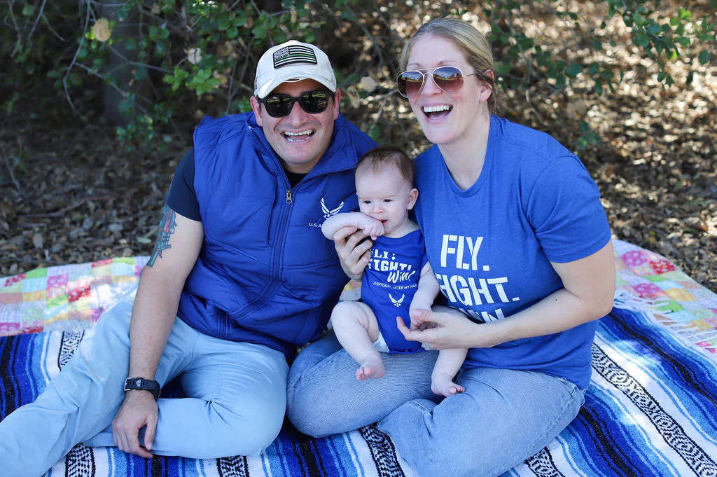 U.S. Air Force Fly Fight Win Graphic T-Shirt (Royal Blue) - Image 5