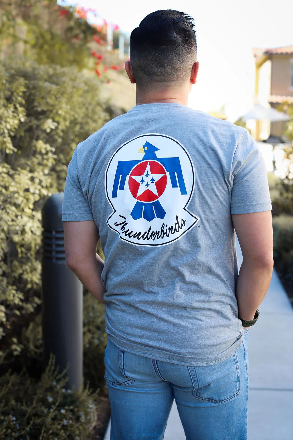 U.S. Air Force Thunderbirds Graphic T-Shirt (Dark Heather Gray) - Image 4