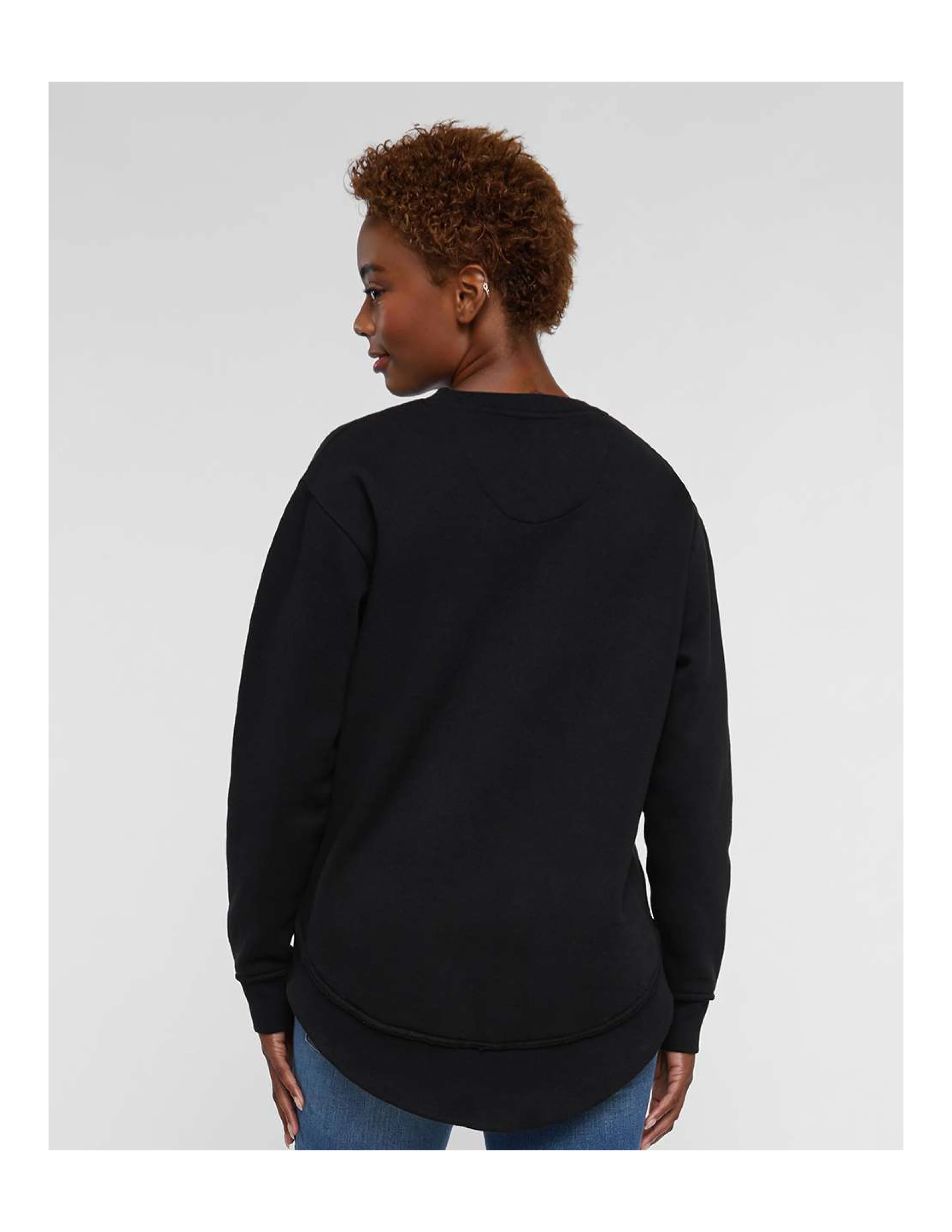 U.S. Army Ladies Tunic Sweatshirt (Black) - Image 4
