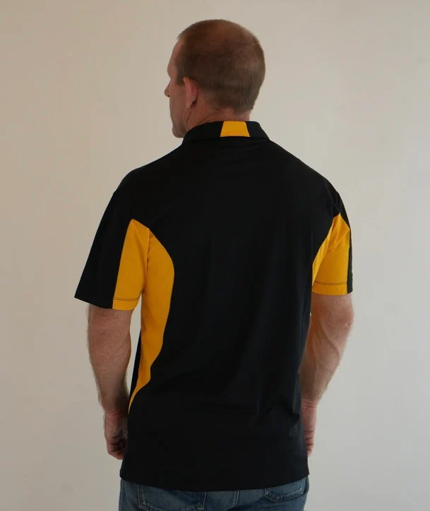 U.S. Army Mens Polo (Black and Gold) - Image 3