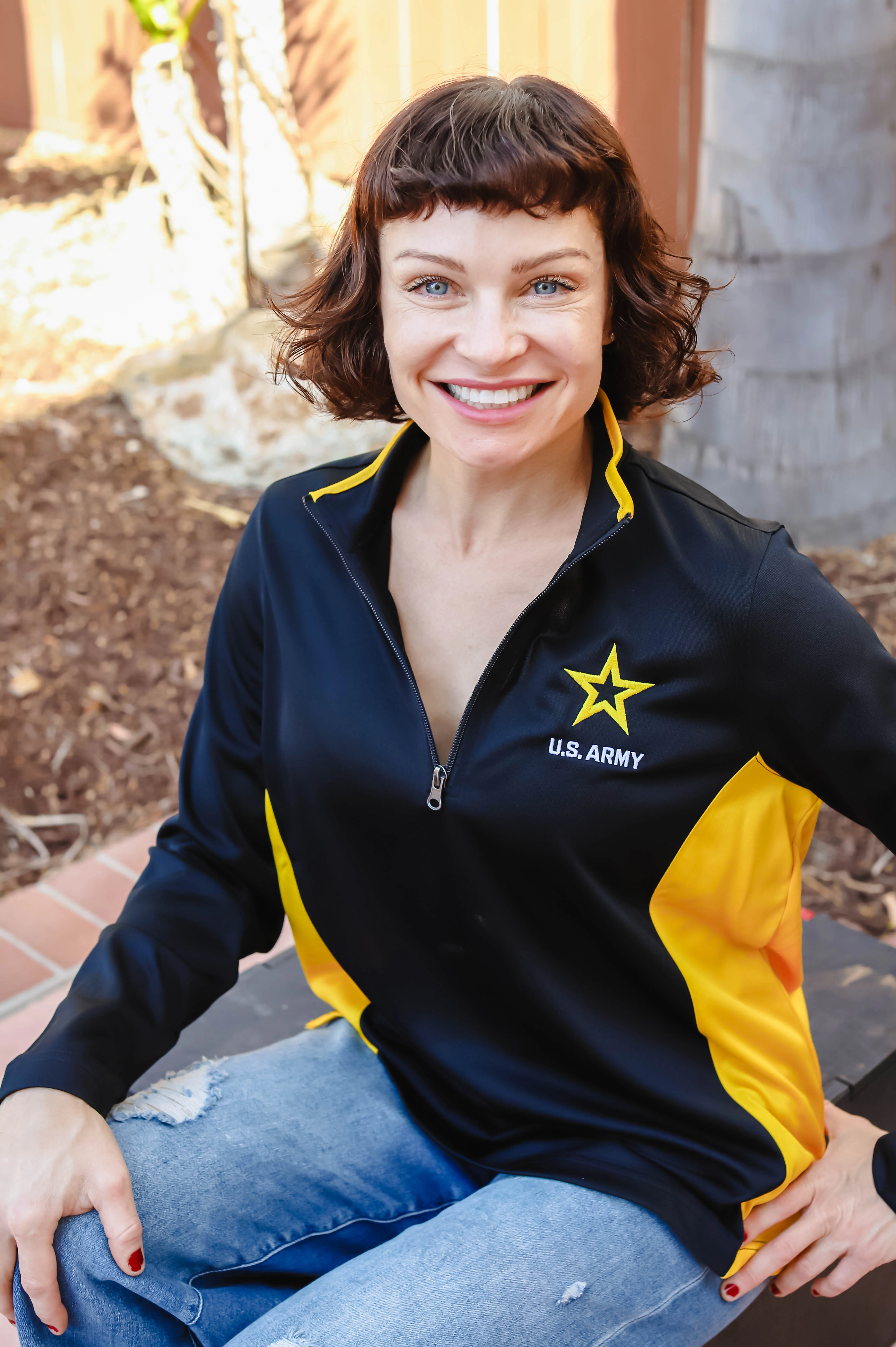 U.S. Army Quarter Zip LADIES (Black) - Image 3