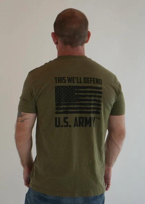 U.S. Army This We'll Defend T-Shirt (Military Green) - Image 2