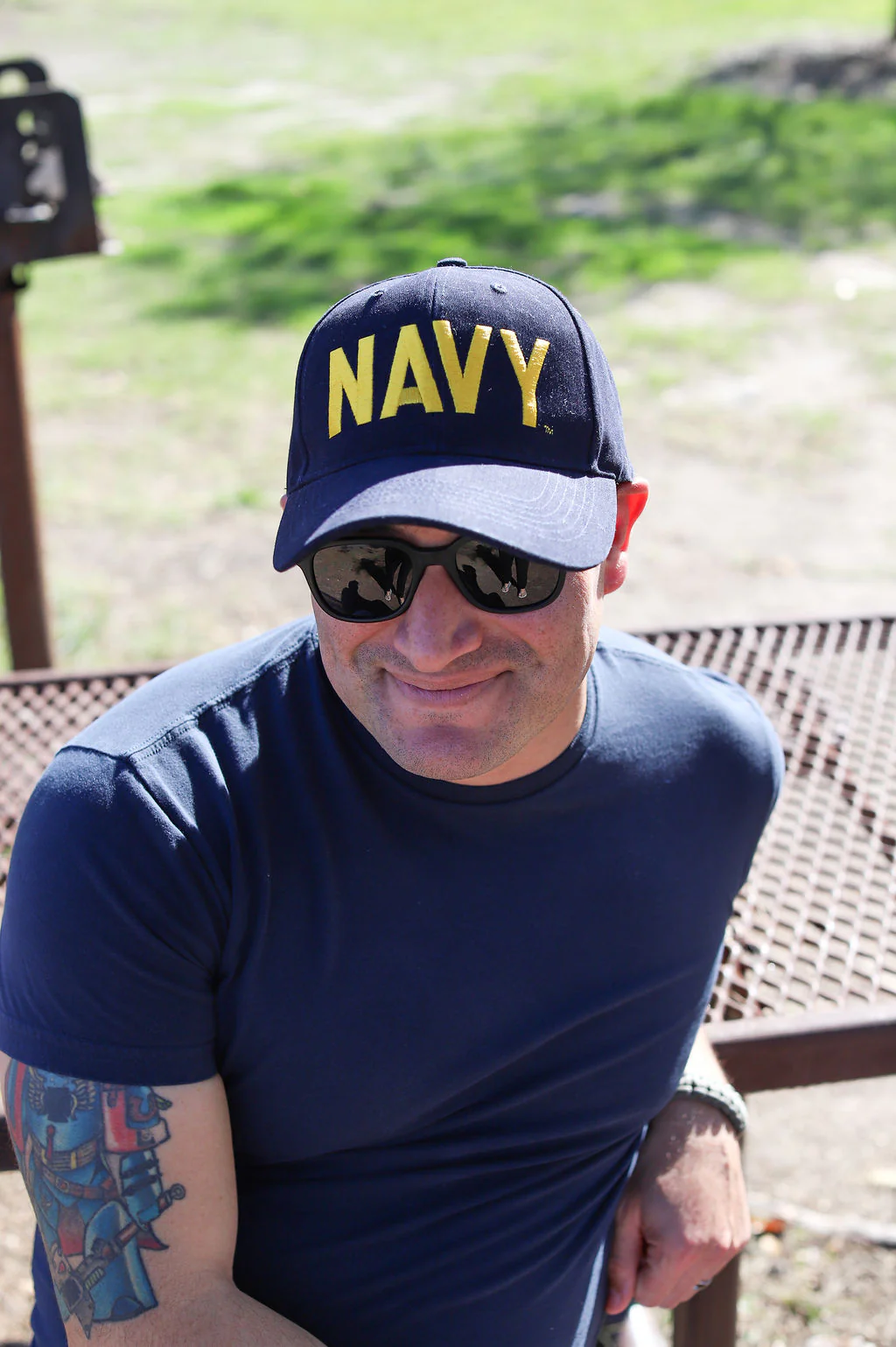 US Navy Low Profile Cap - Navy Blue with Gold Embroidery - Image 2